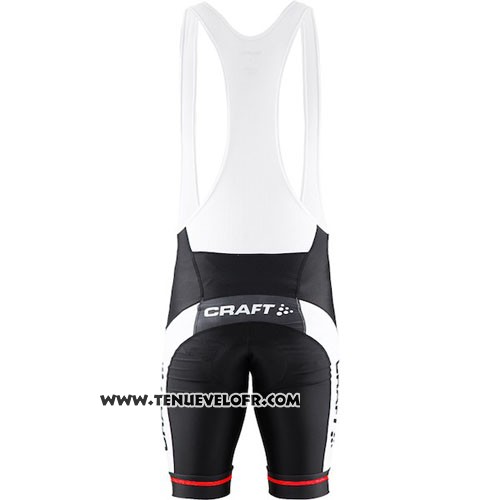 2016 Maillot Ciclismo Craft Rouge et Noir Manches Courtes et Cuissard
