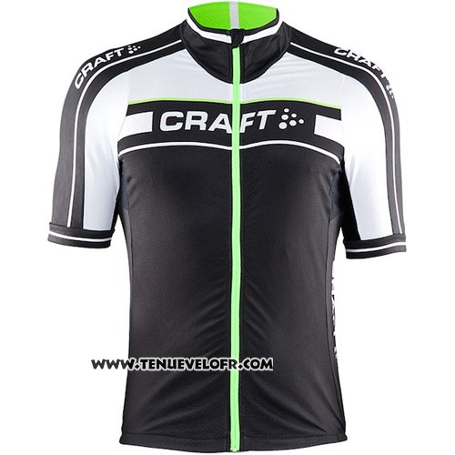 2016 Maillot Ciclismo Craft Vert et Noir Manches Courtes et Cuissard