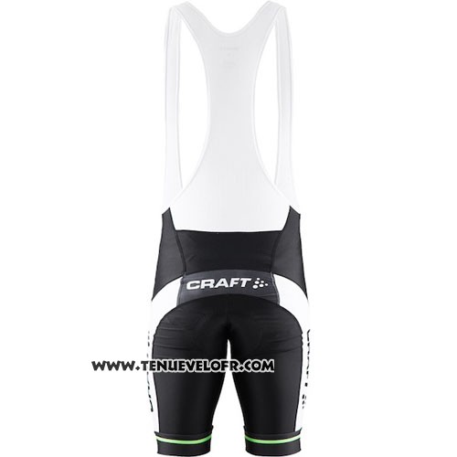 2016 Maillot Ciclismo Craft Vert et Noir Manches Courtes et Cuissard