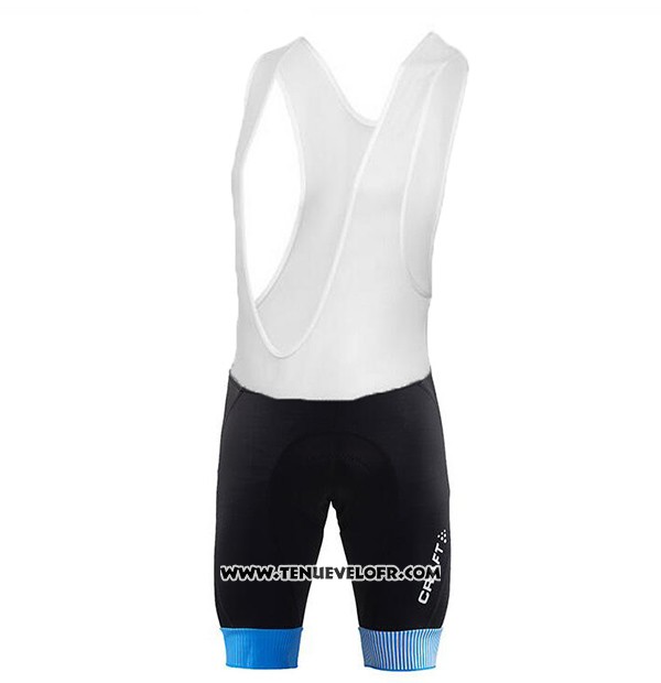 2017 Maillot Ciclismo Craft Bleu Manches Courtes et Cuissard