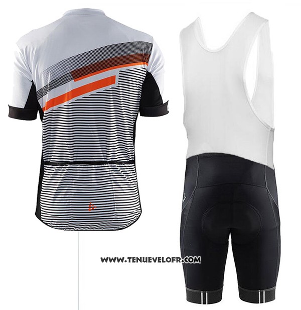 2017 Maillot Ciclismo Craft Gris Manches Courtes et Cuissard