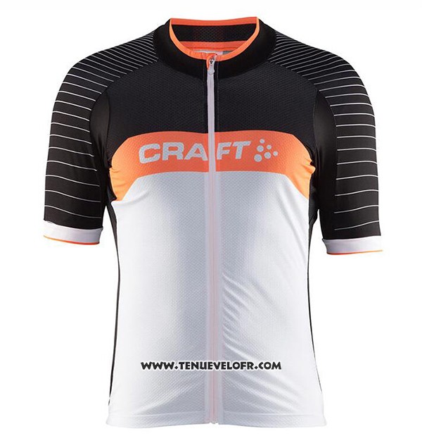 2017 Maillot Ciclismo Craft Gris et Noir Manches Courtes et Cuissard