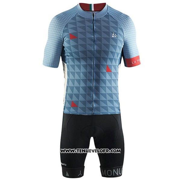 2017 Maillot Ciclismo Craft Monuments Gris Manches Courtes et Cuissard