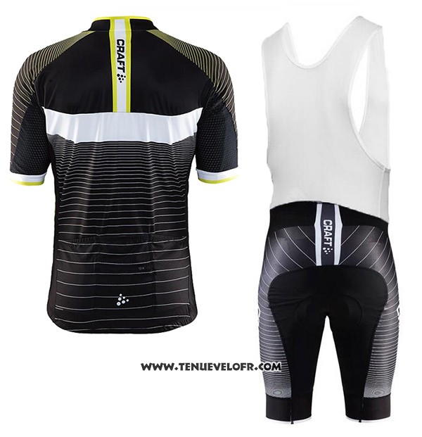 2017 Maillot Ciclismo Craft Noir Manches Courtes et Cuissard