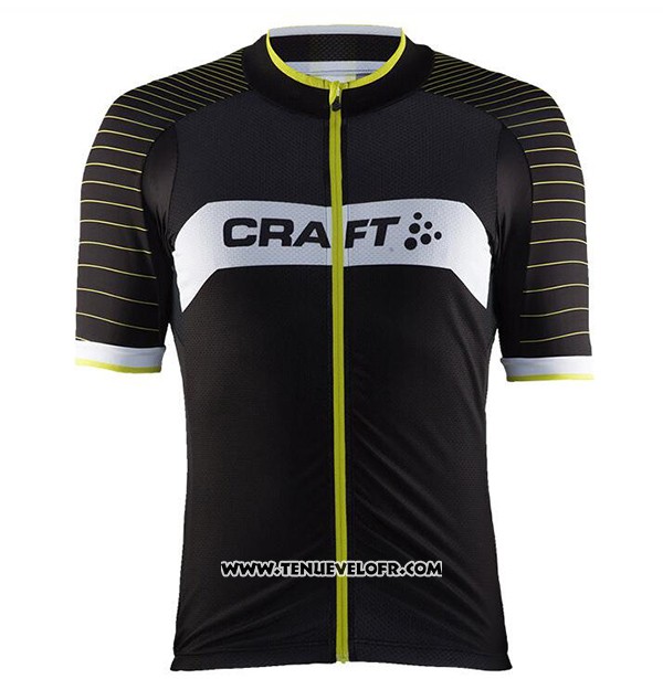 2017 Maillot Ciclismo Craft Noir Manches Courtes et Cuissard