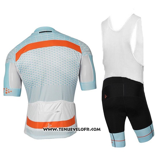 2018 Maillot Ciclismo Craft Route Lumiere Bleu Manches Courtes et Cuissard