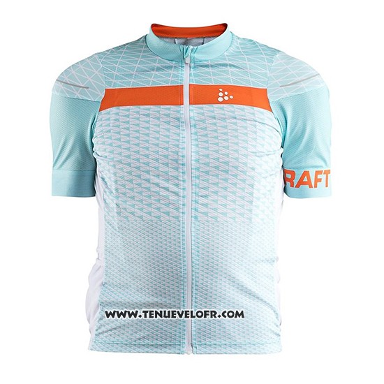 2018 Maillot Ciclismo Craft Route Lumiere Bleu Manches Courtes et Cuissard