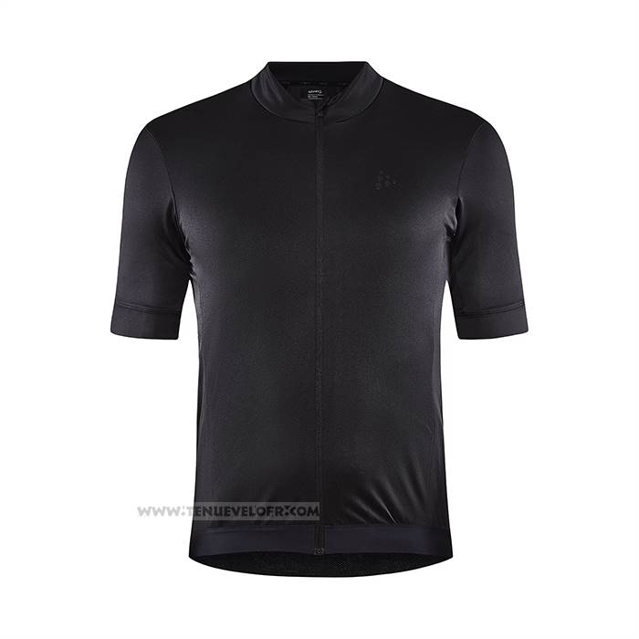 2023 Maillot Cyclisme Craft Fonce Noir Manches Courtes Et Cuissard
