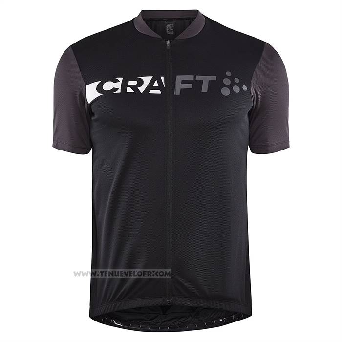 2023 Maillot Cyclisme Craft Noir Manches Courtes Et Cuissard