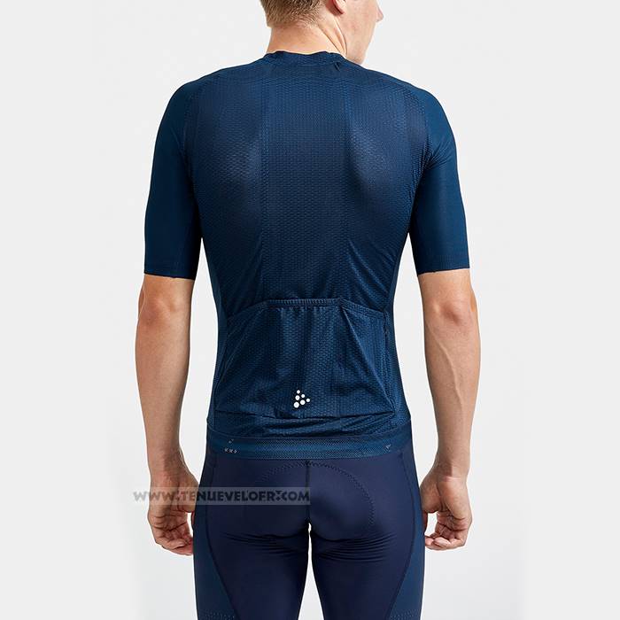 2023 Maillot Cyclisme Craft Profond Bleu Manches Courtes Et Cuissard