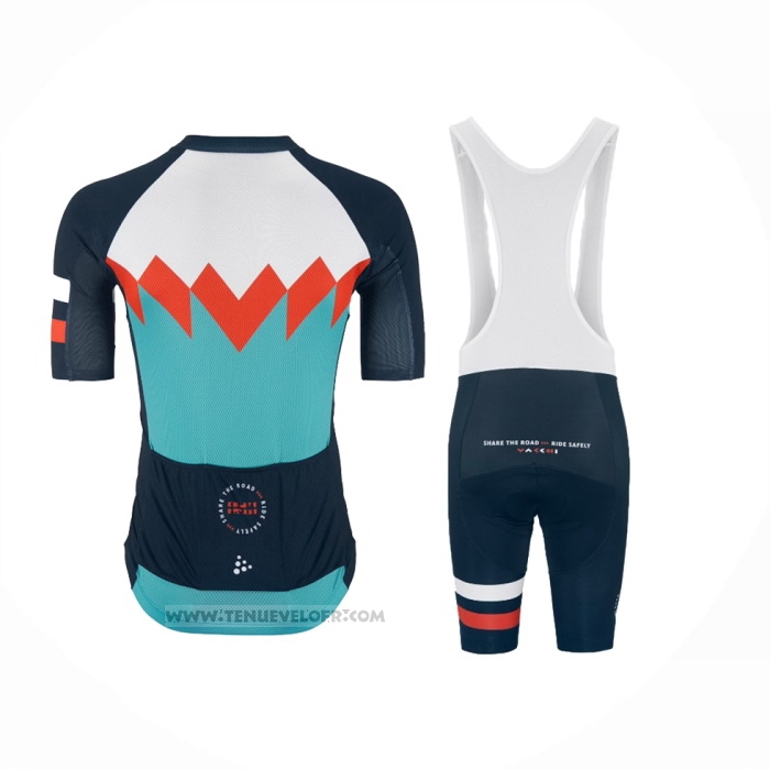 2024 Maillot Cyclisme Craft Bleu Clair Manches Courtes Et Cuissard