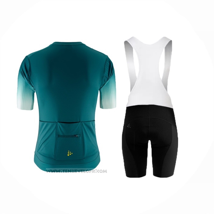 2024 Maillot Cyclisme Craft Profond Vert Manches Courtes Et Cuissard