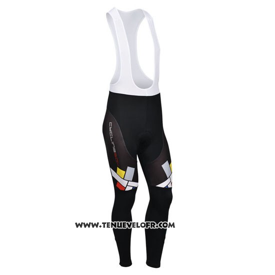 2014 Maillot Ciclismo Fox Cyclingbox Lumiere Blanc Manches Longues et Cuissard