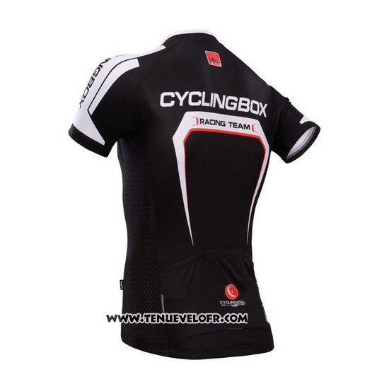 2014 Maillot Ciclismo Fox Cyclingbox Profond Noir Manches Courtes et Cuissard