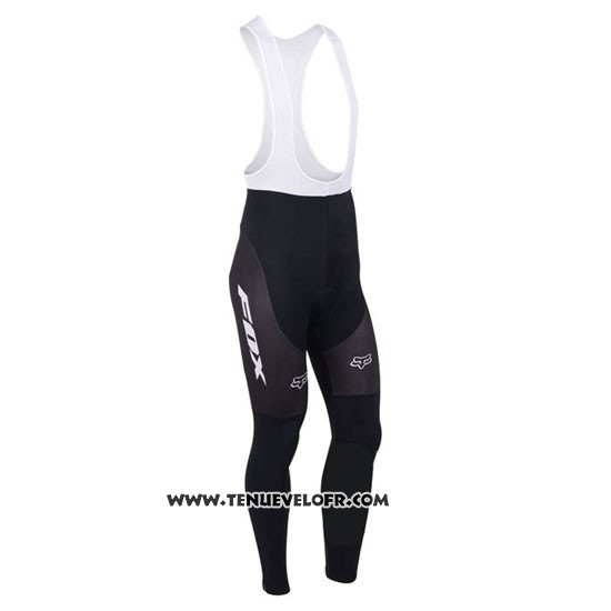 2013 Maillot Ciclismo Fox Blanc et Rouge Manches Longues et Cuissard