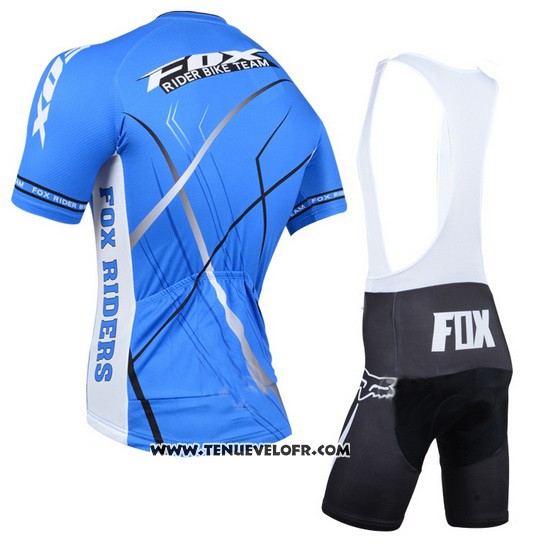 2014 Maillot Ciclismo Fox Azur Manches Courtes et Cuissard