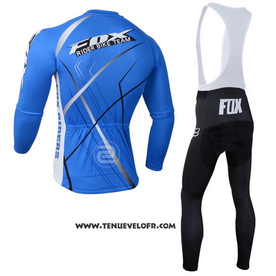 2014 Maillot Ciclismo Fox Azur Manches Longues et Cuissard