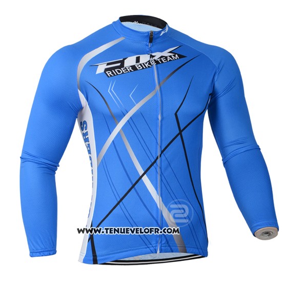 2014 Maillot Ciclismo Fox Azur Manches Longues et Cuissard