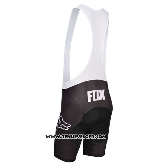 2014 Maillot Ciclismo Fox Azur et Noir Manches Courtes et Cuissard