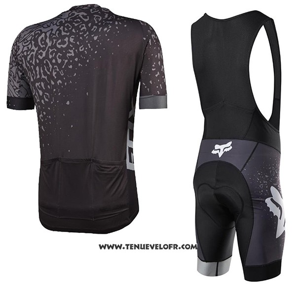 2017 Maillot Ciclismo Fox Ascent Comp Gris Manches Courtes et Cuissard