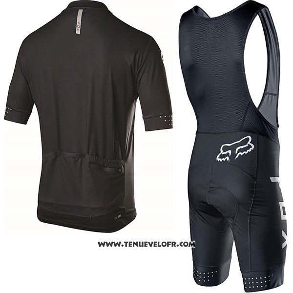 2017 Maillot Ciclismo Fox Ascent Comp Noir Manches Courtes et Cuissard