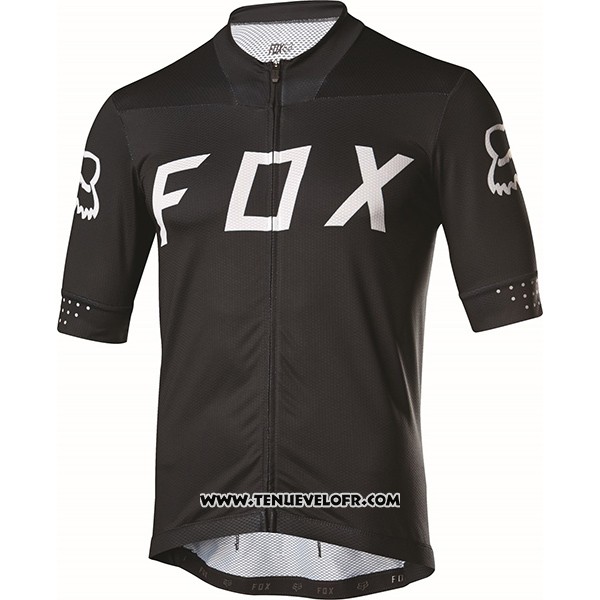 2017 Maillot Ciclismo Fox Ascent Comp Noir Manches Courtes et Cuissard