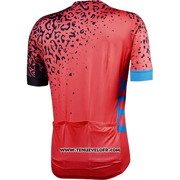 2017 Maillot Ciclismo Fox Ascent Comp Rouge Manches Courtes et Cuissard