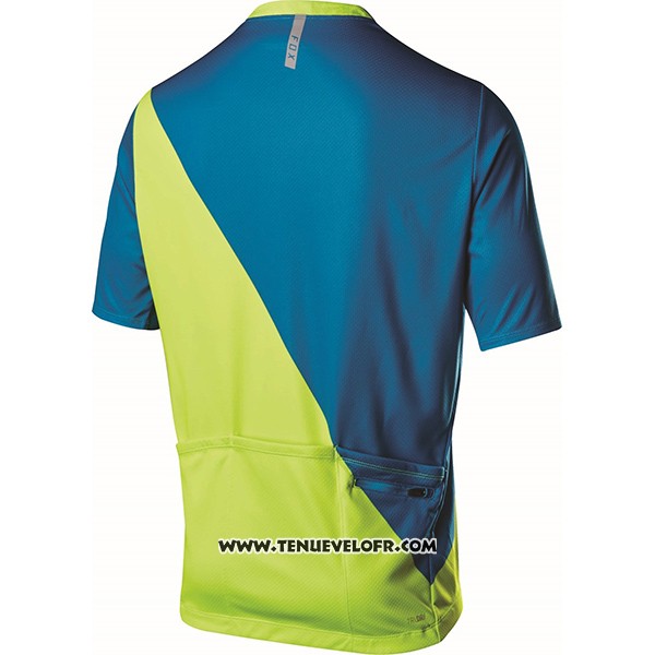 2017 Maillot Ciclismo Fox Livewire Bleu et Vert Manches Courtes et Cuissard
