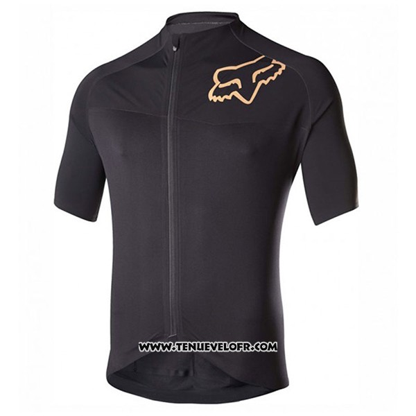 2017 Maillot Ciclismo Fox Noir Manches Courtes et Cuissard