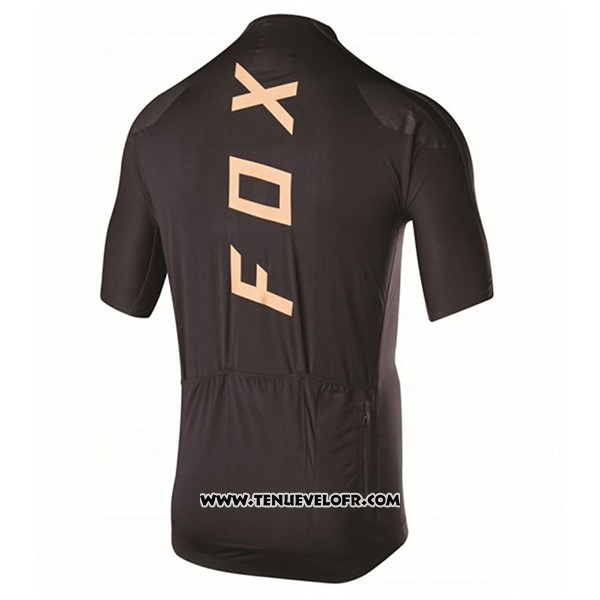 2017 Maillot Ciclismo Fox Noir Manches Courtes et Cuissard