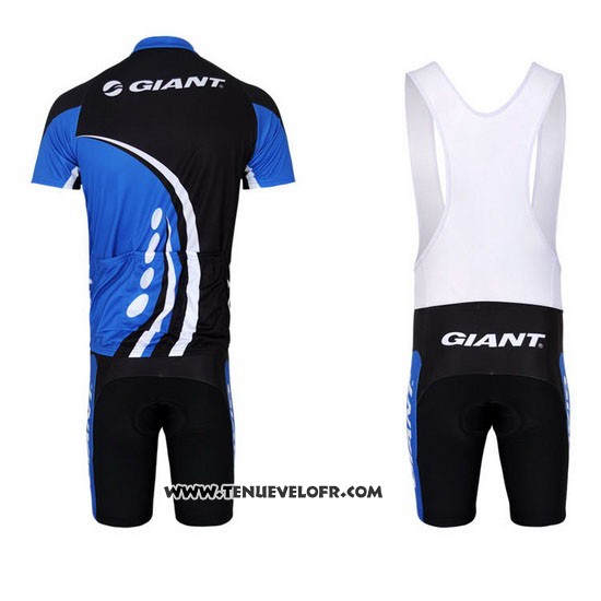 2011 Maillot Ciclismo Giant Bleu Manches Courtes et Cuissard