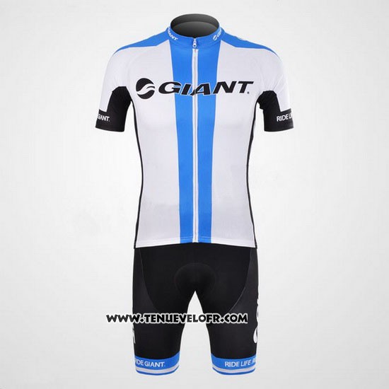 2012 Maillot Ciclismo Giant Blanc Manches Courtes et Cuissard