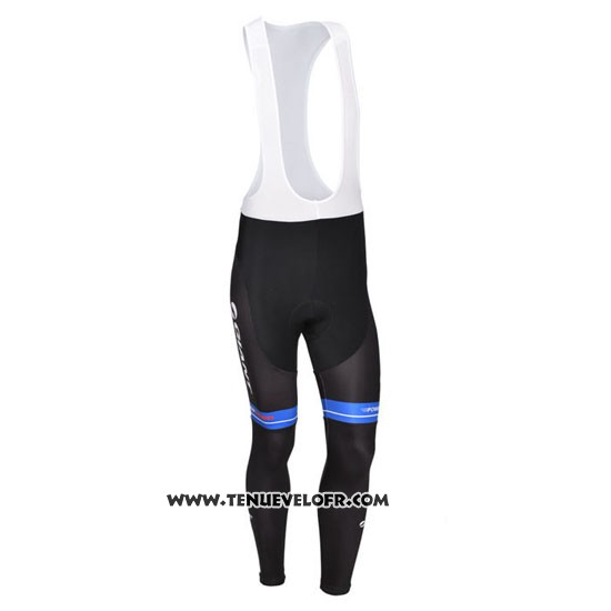 2013 Maillot Ciclismo Giant Noir et Bleu Manches Longues et Cuissard
