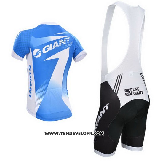 2014 Maillot Ciclismo Giant Azur Manches Courtes et Cuissard