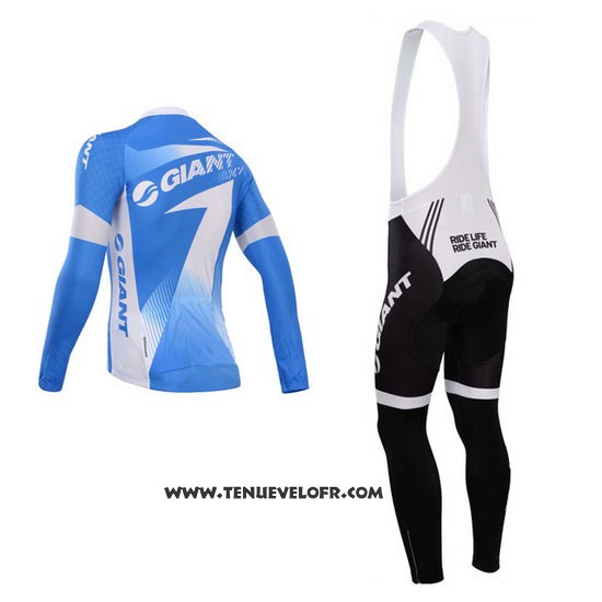 2014 Maillot Ciclismo Giant Azur Manches Longues et Cuissard