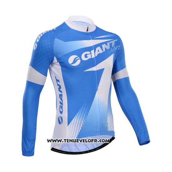 2014 Maillot Ciclismo Giant Azur Manches Longues et Cuissard