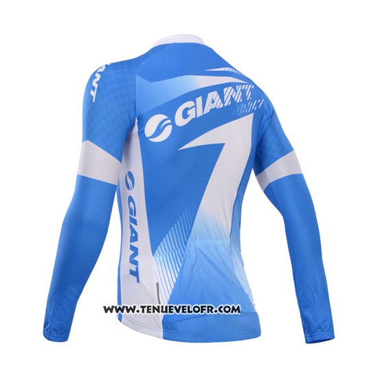2014 Maillot Ciclismo Giant Azur Manches Longues et Cuissard