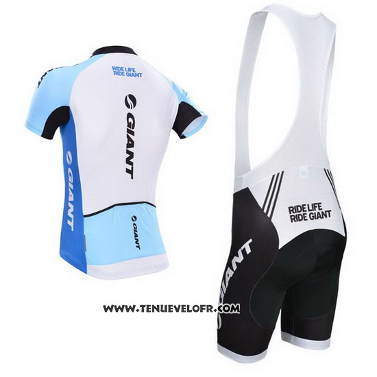 2014 Maillot Ciclismo Giant Blanc Manches Courtes et Cuissard