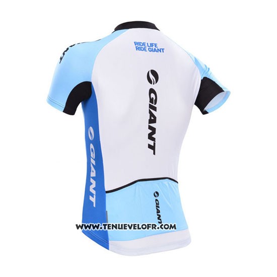2014 Maillot Ciclismo Giant Blanc Manches Courtes et Cuissard