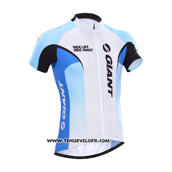 2014 Maillot Ciclismo Giant Blanc Manches Courtes et Cuissard