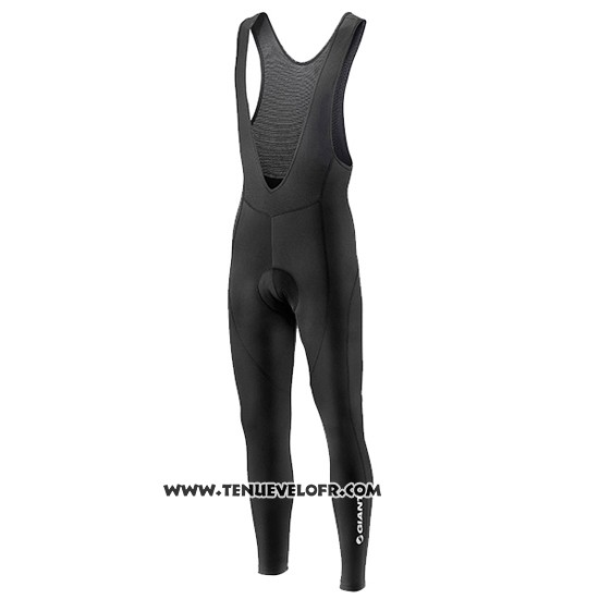 2016 Maillot Ciclismo Giant Noir et Bleu Manches Longues et Cuissard