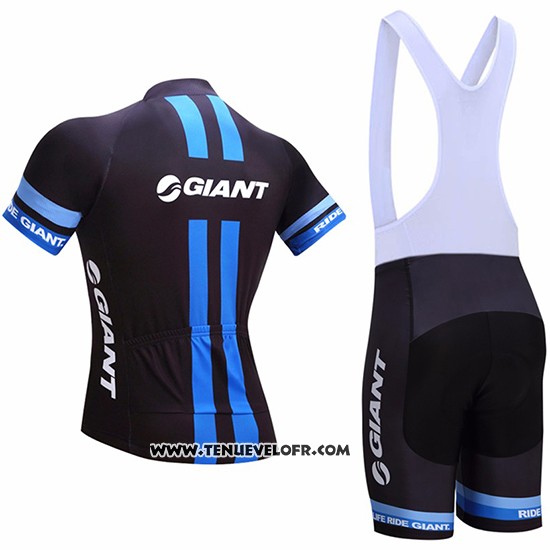 2017 Maillot Ciclismo Giant Noir Manches Courtes et Cuissard