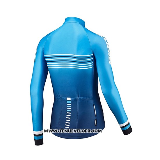 2019 Maillot Ciclismo Giant Race Day Bleu Manches Longues et Cuissard