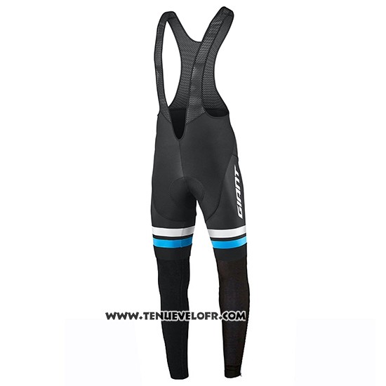 2019 Maillot Ciclismo Giant Race Day Bleu Manches Longues et Cuissard