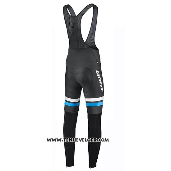 2019 Maillot Ciclismo Giant Race Day Bleu Manches Longues et Cuissard