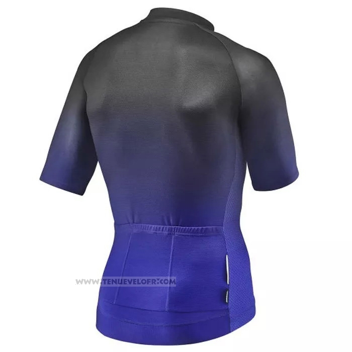 2021 Maillot Cyclisme Giant Noir Violet Manches Courtes et Cuissard