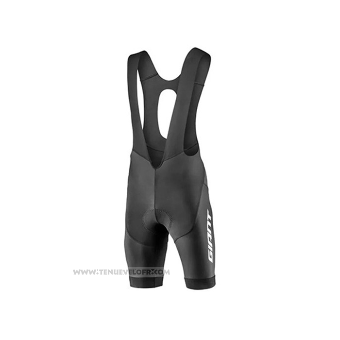 2021 Maillot Cyclisme Giant Noir Violet Manches Courtes et Cuissard