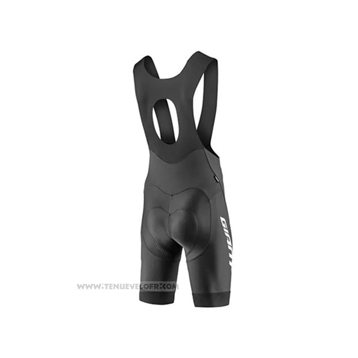 2021 Maillot Cyclisme Giant Noir Violet Manches Courtes et Cuissard
