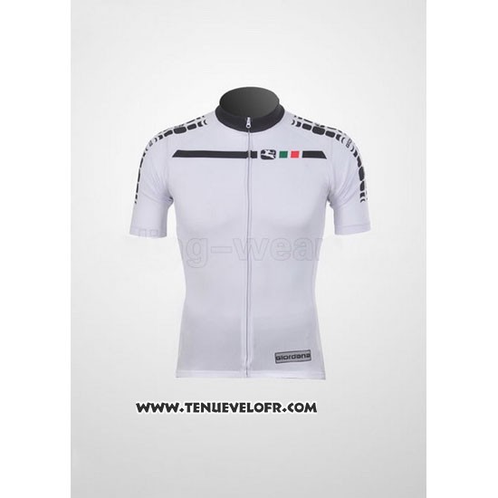 2011 Maillot Ciclismo Giordana Blanc Manches Courtes et Cuissard