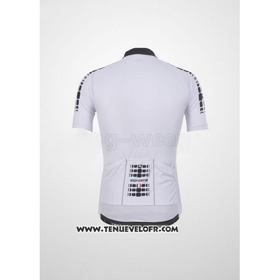 2011 Maillot Ciclismo Giordana Blanc Manches Courtes et Cuissard